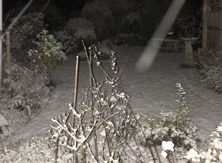 Snow in Maidstone. Picture: @UKSnow_updates
