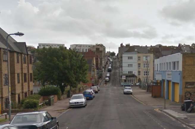 The assaults happened in Addington Street, Margate. Pic: Google