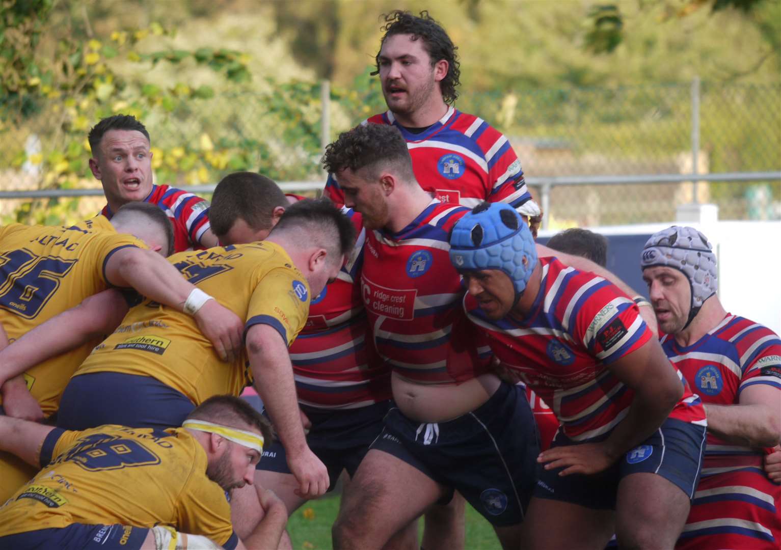 Tonbridge Juddians and Henley Hawks prepare to engage. Picture: Adam Hookway