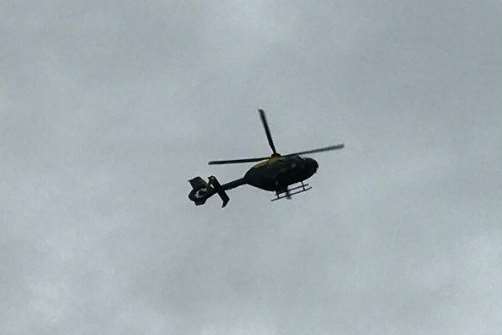 The helicopter seen over Upchurch