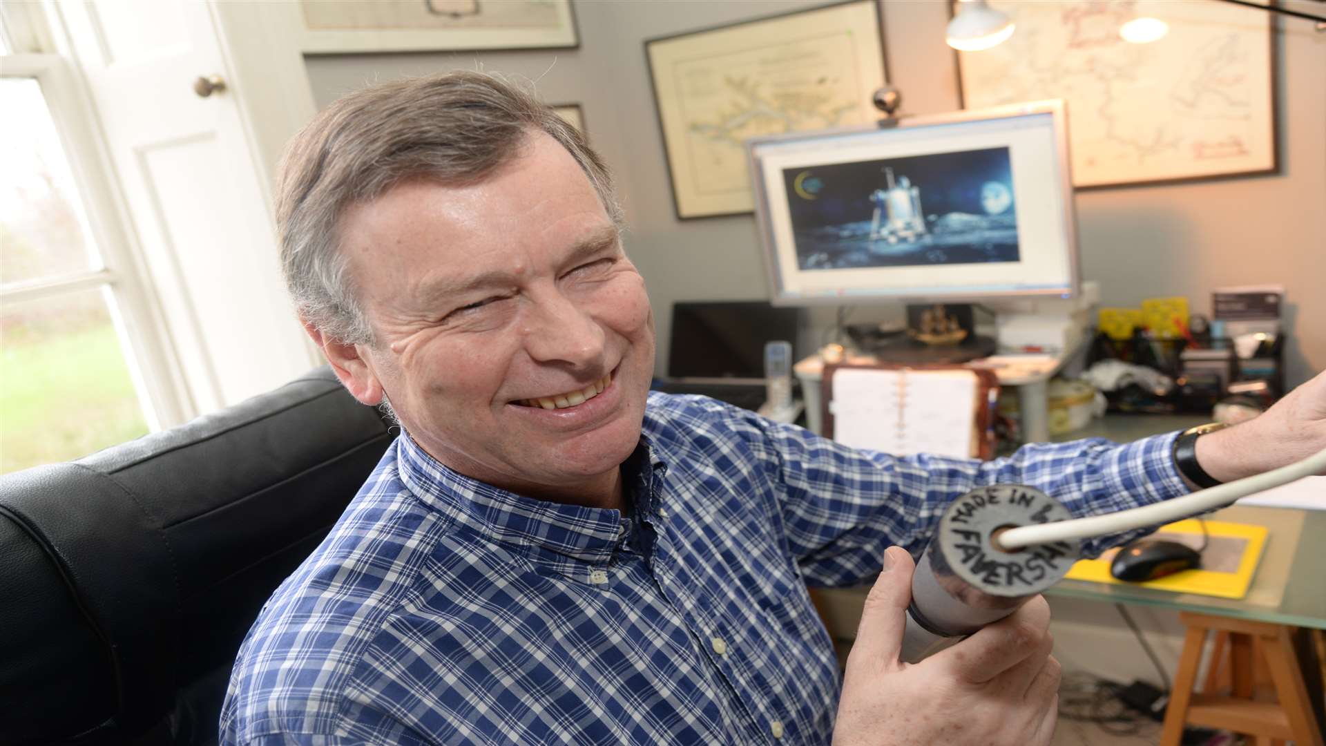 David Iron, who is managing the Lunar Mission One project to land a robot on the moon