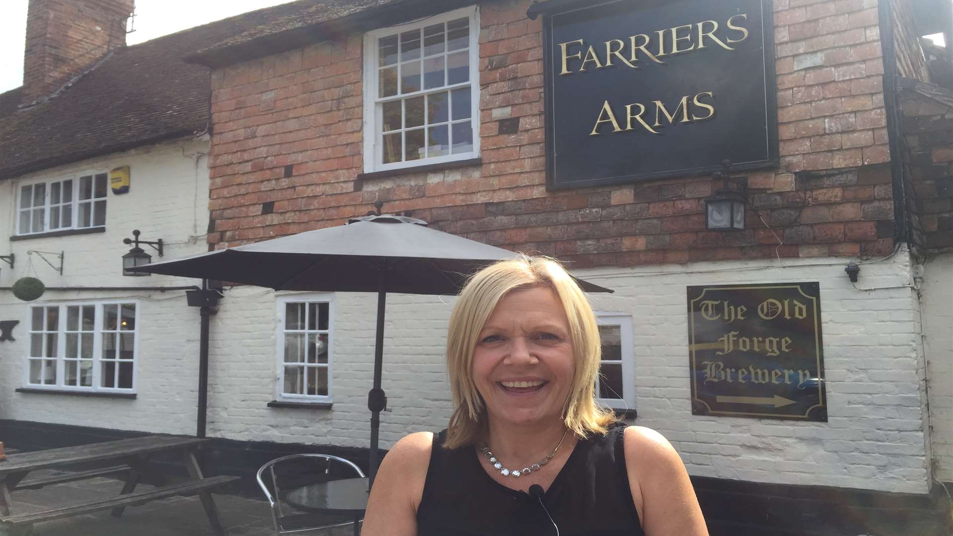 Natalie Lord, general manager at the Farriers Arms, who supports the initiative in Mersham