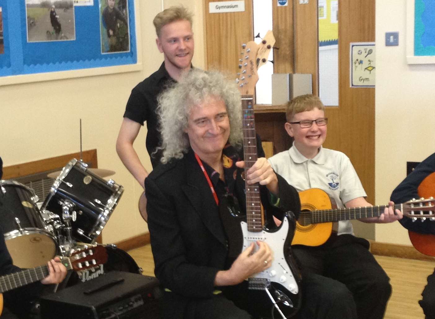 Rock legend Brian May forms a new band with Bradfields Academy pupils