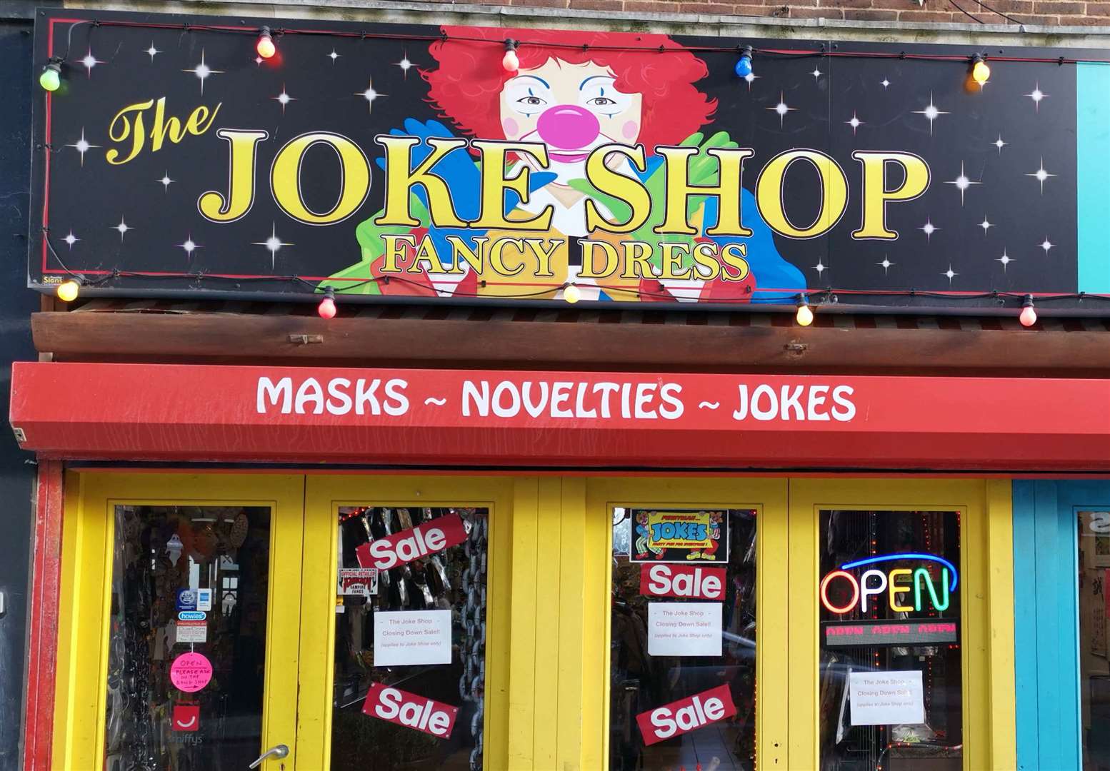 The joke shop has been a presence in the town since the 70s