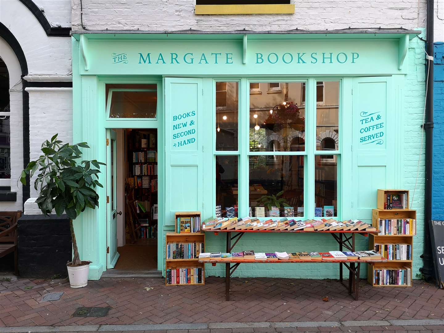 Stop off for a tea or coffee at the Margate Bookshop