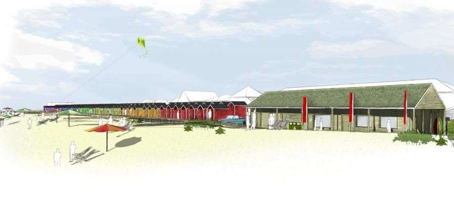 Visualisation of the proposed improvements to Romney Marsh's coastline. Picture: FHDC