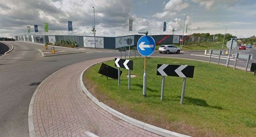 The Premier Inn will sit behind the new roundabout at the A251