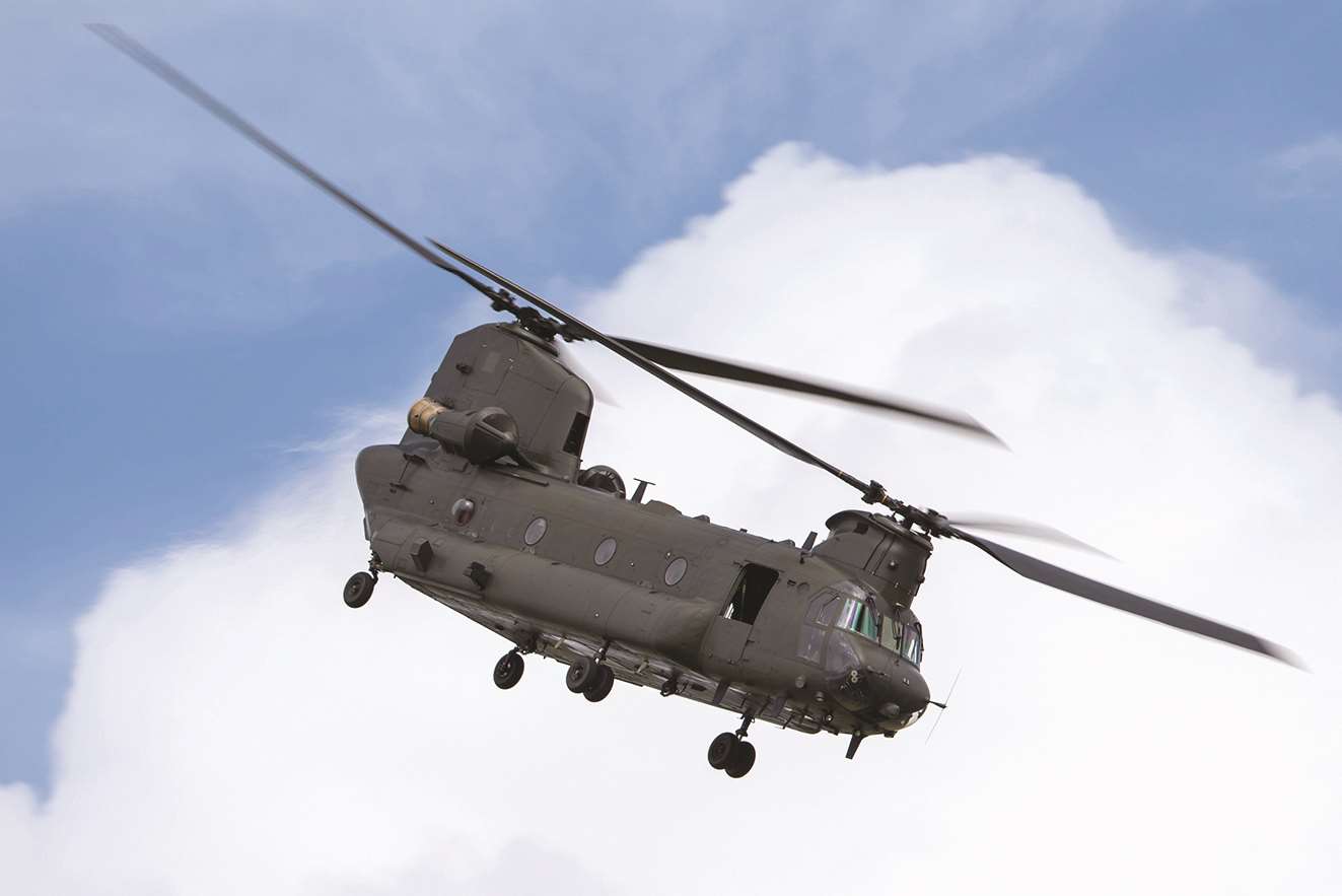 The Boeing Chinook in action