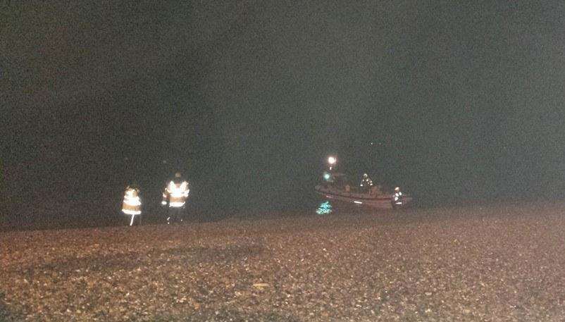 Volunteer coastguards and lifeboat crews scoured the area between Whitstable and Herne Bay