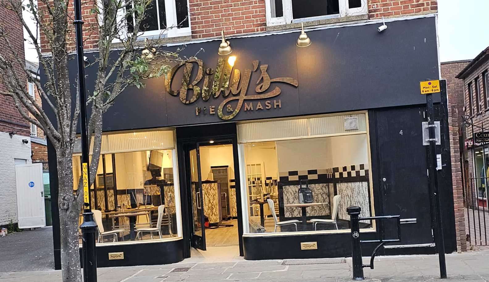Billy's Pie and Mash opened in North Street last month
