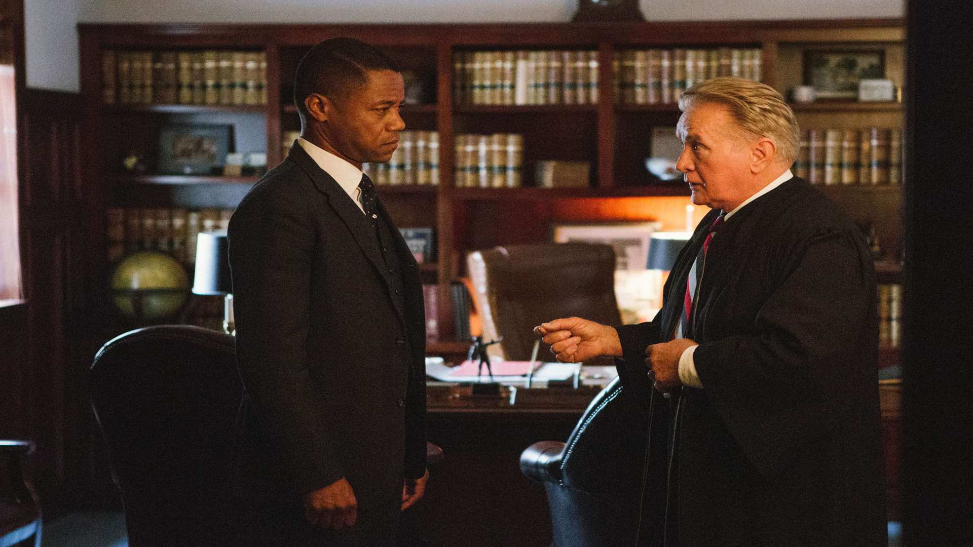 Cuba Gooding Jr as Fred Gray and Martin Sheen as Frank Minis Johnson, in Selma. Picture: PA Photo/Paramount Pictures/Atsushi Nishijima