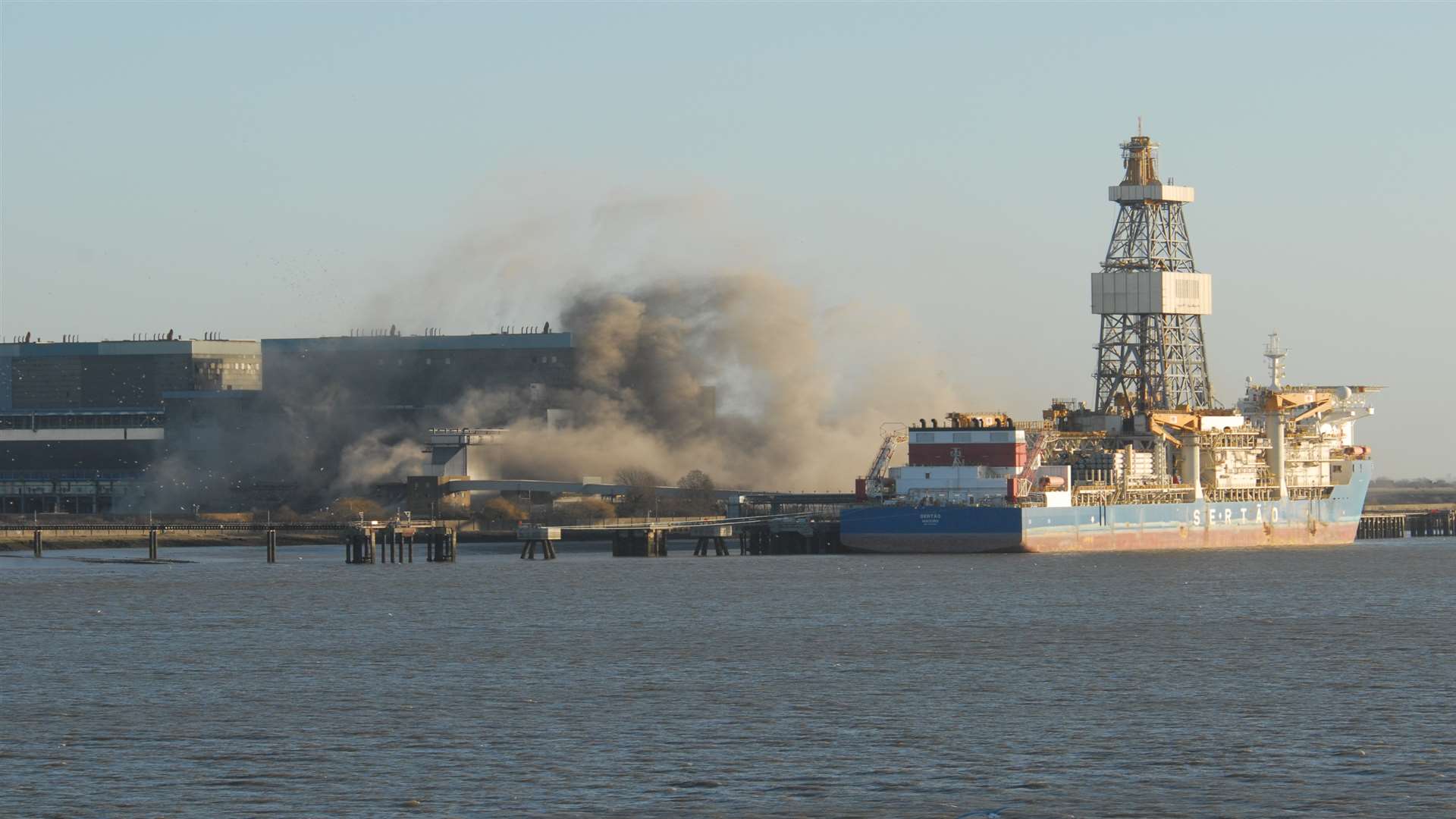The ninth demolition at Tilbury. Picture: Fraser Gray