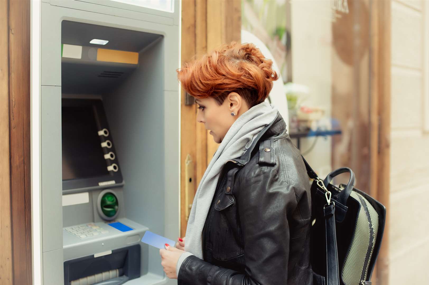Police are urging customers to be vigilant at cash machines. Stock Image