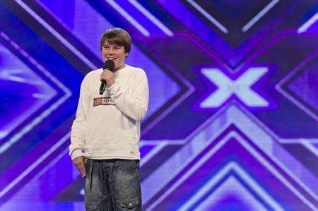 Luke Lucas, 16, from Margate, performs on the X Factor