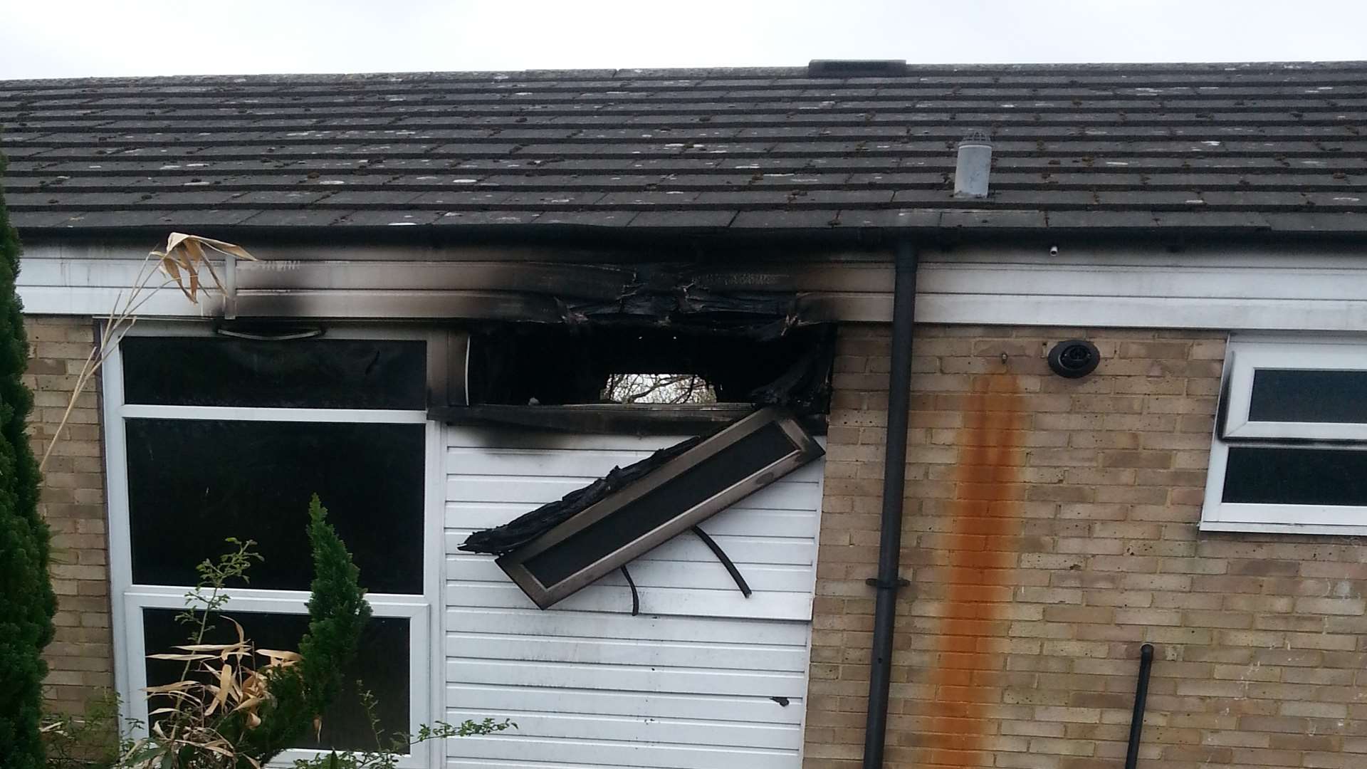 Fire ripped through the home in Hawe Close