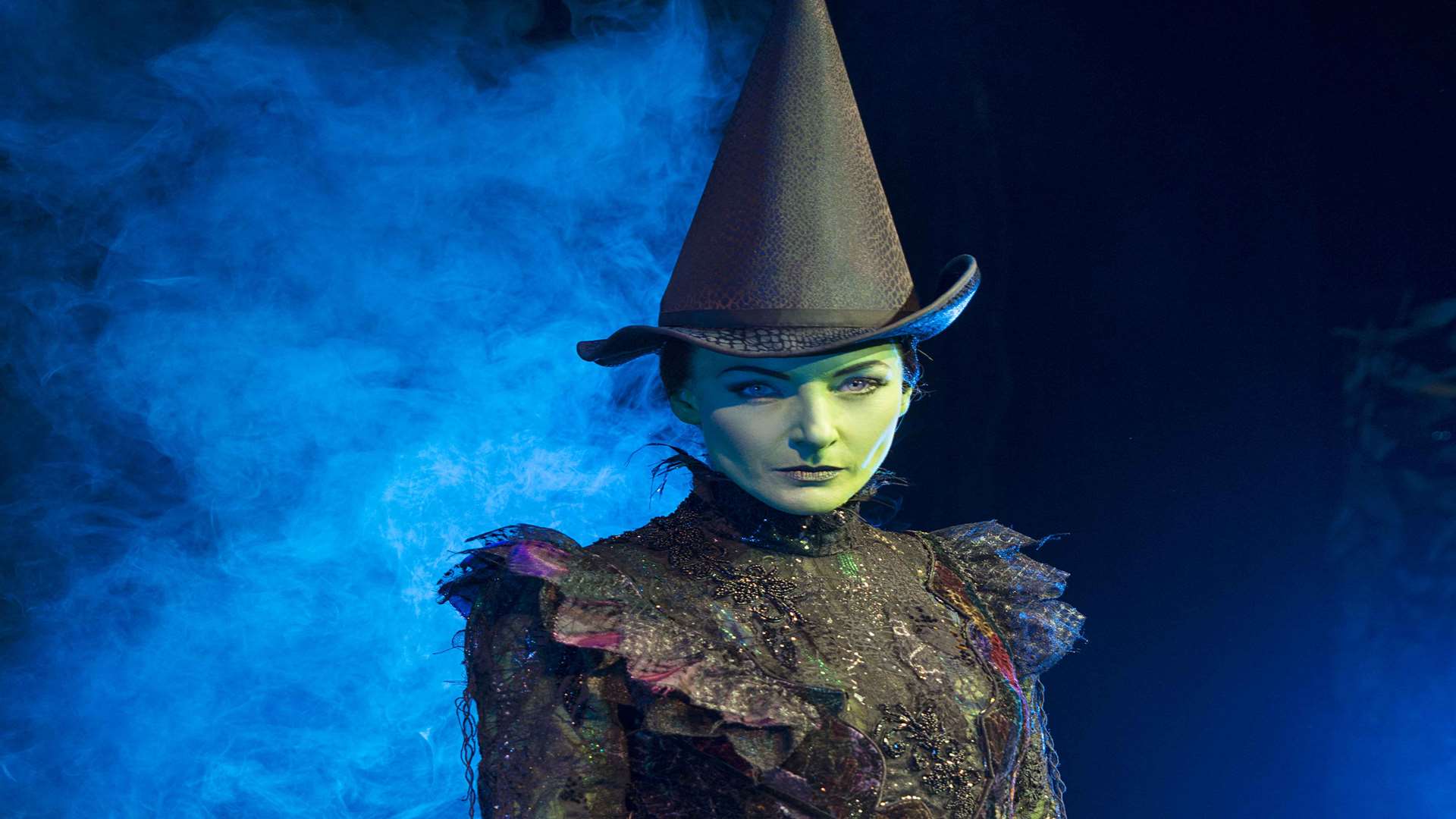 Wicked the musical. Willemijn Verkaik as Elphaba. Picture: Matt Crockett.