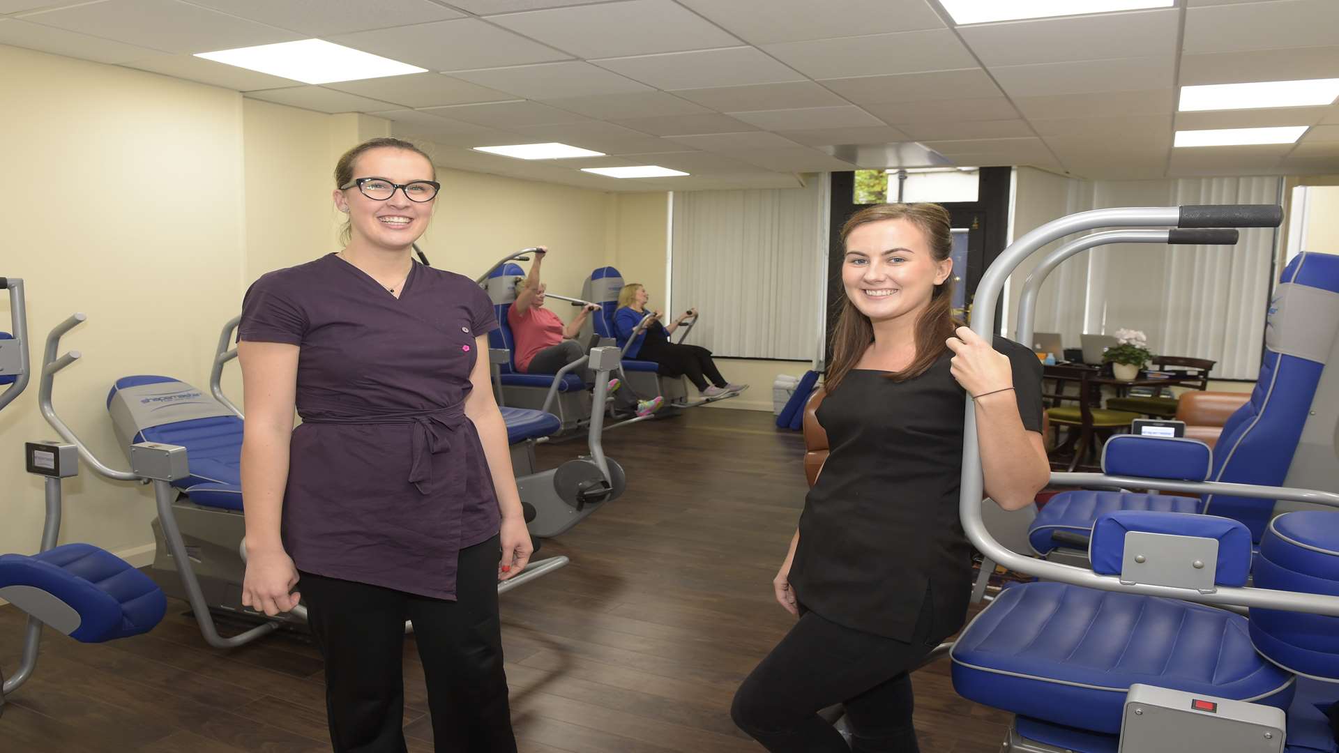 Georgie Juganaru and Beth Hollis inside The Retreat's new centre in King Street, Sandwich