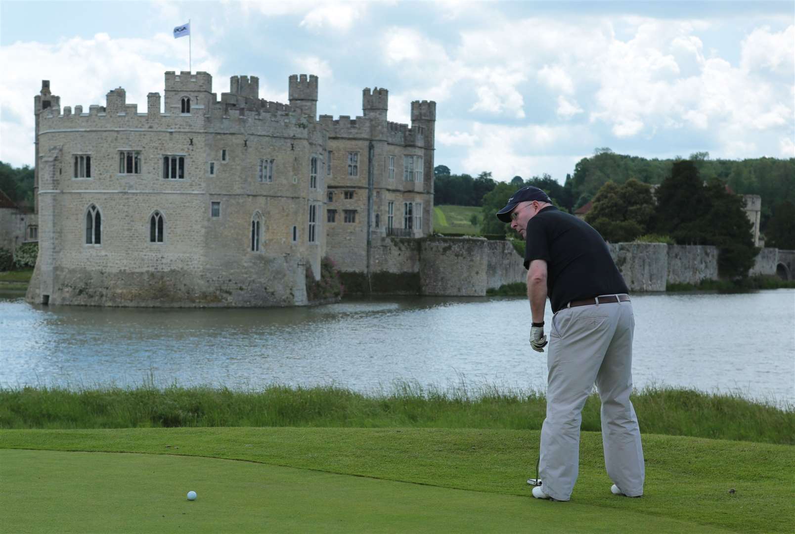 The course at Leeds Castle is arguably one of the most picturesque in the county Picture: Martin Apps