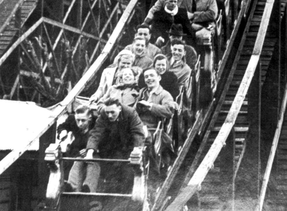 The rollercoaster in its heyday