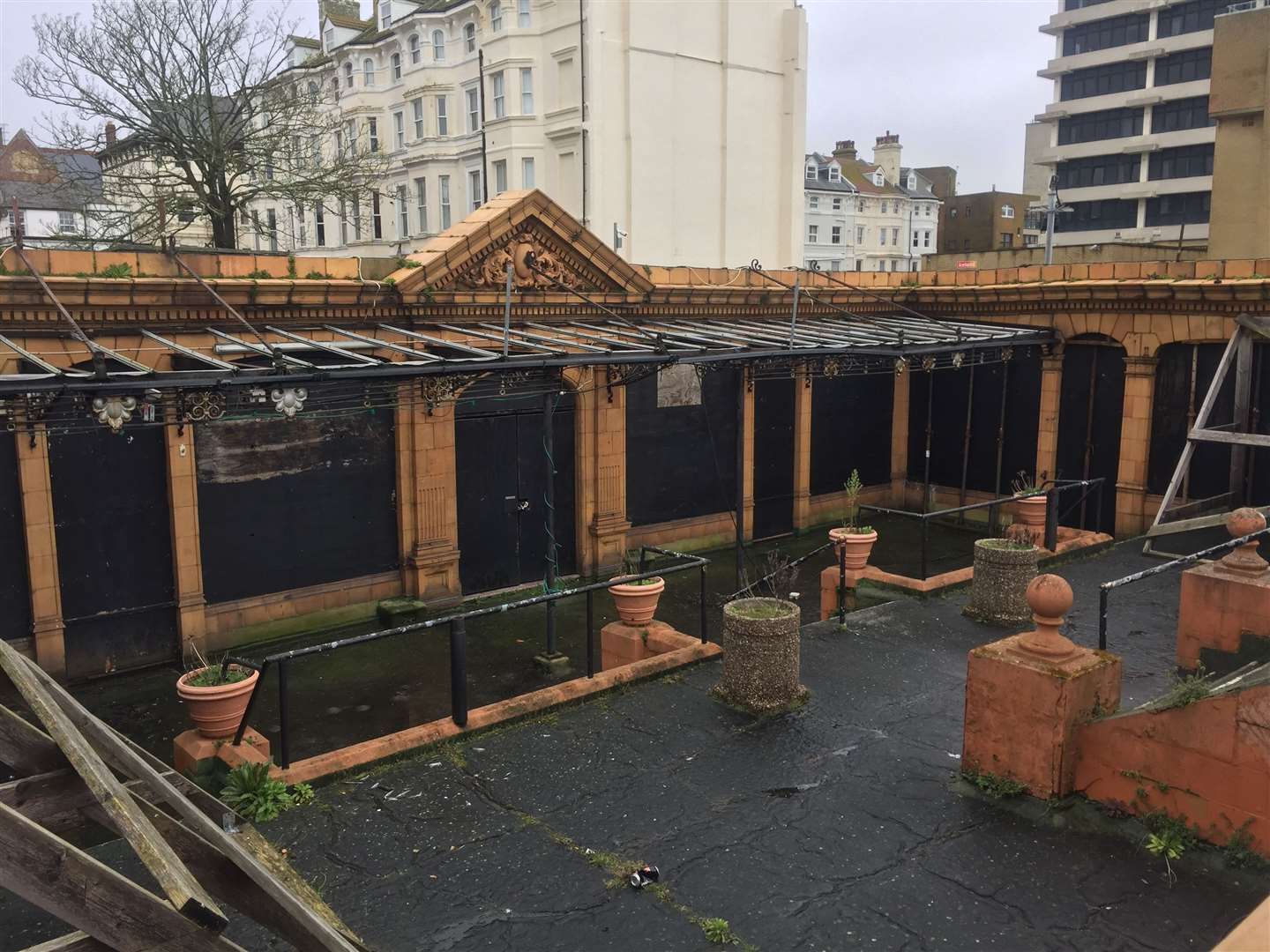 The Leas Pavilion has suffered from years of neglect