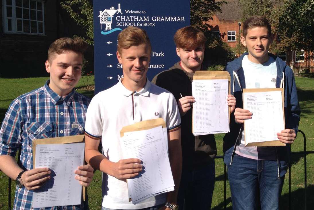 Chatham Grammar School for Boys - Brandon Sands, Bradley Brooker, Nathan Finlayson and Charlie Fox