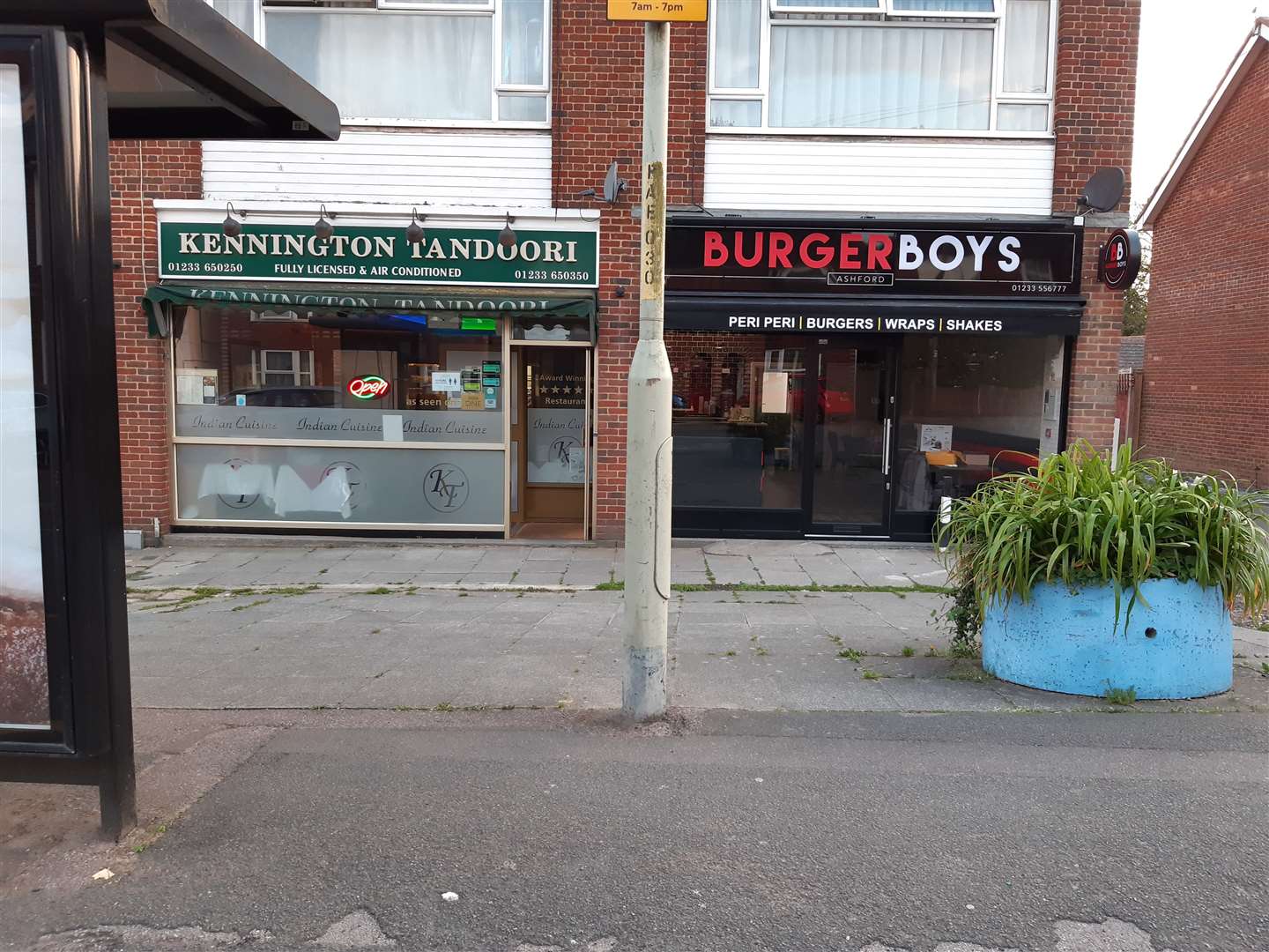 A patio area is planned for the front of Kennington Tandoori and Burger Boys, which are both owned by Ash Miah