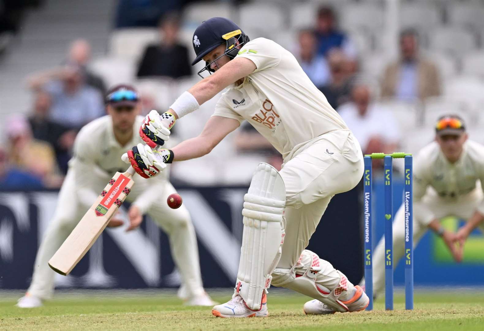 Sam Billings started the 2023 summer as Kent’s club captain but stood down as red-ball skipper after a miserable run of form with the bat. Picture: Keith Gillard