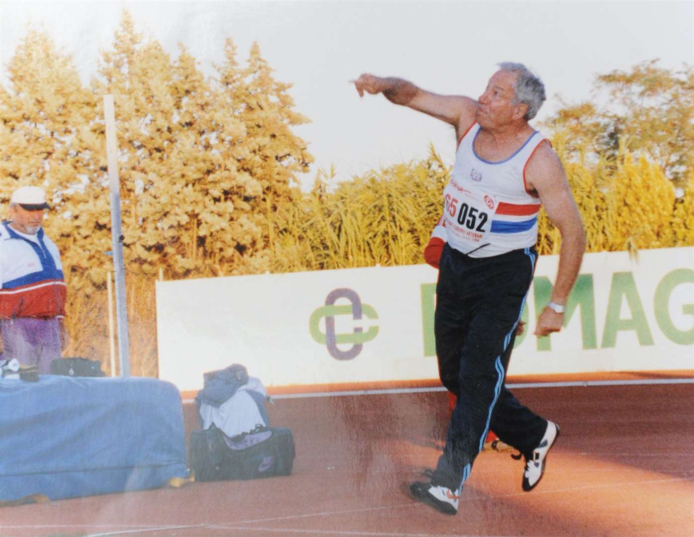 Peter Barber at the Masters Athletic Championships, Italy, 1998. Picture: Simon Hildrew