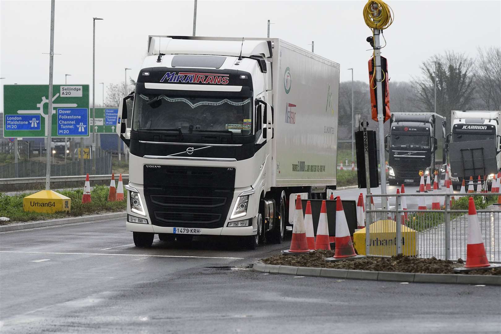 An FOI request about the post-Brexit lorry park at Sevington, near Ashford, resulted in a surprising response. Picture: Barry Goodwin