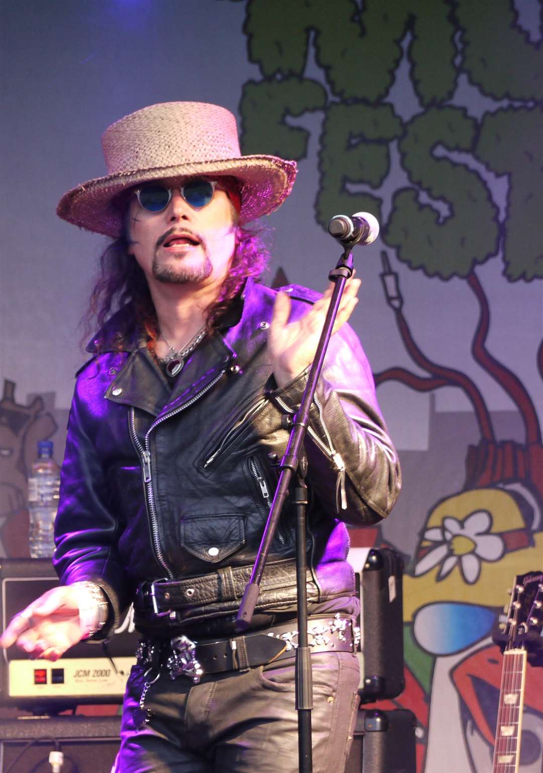 Adam Ant on stage at Ashford's Create Festival