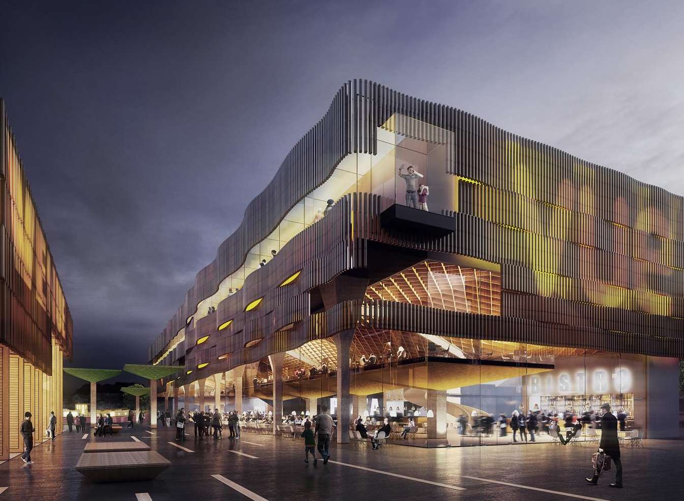 An artist's impression of a multi-screen cinema, restaurants and entertainment venue