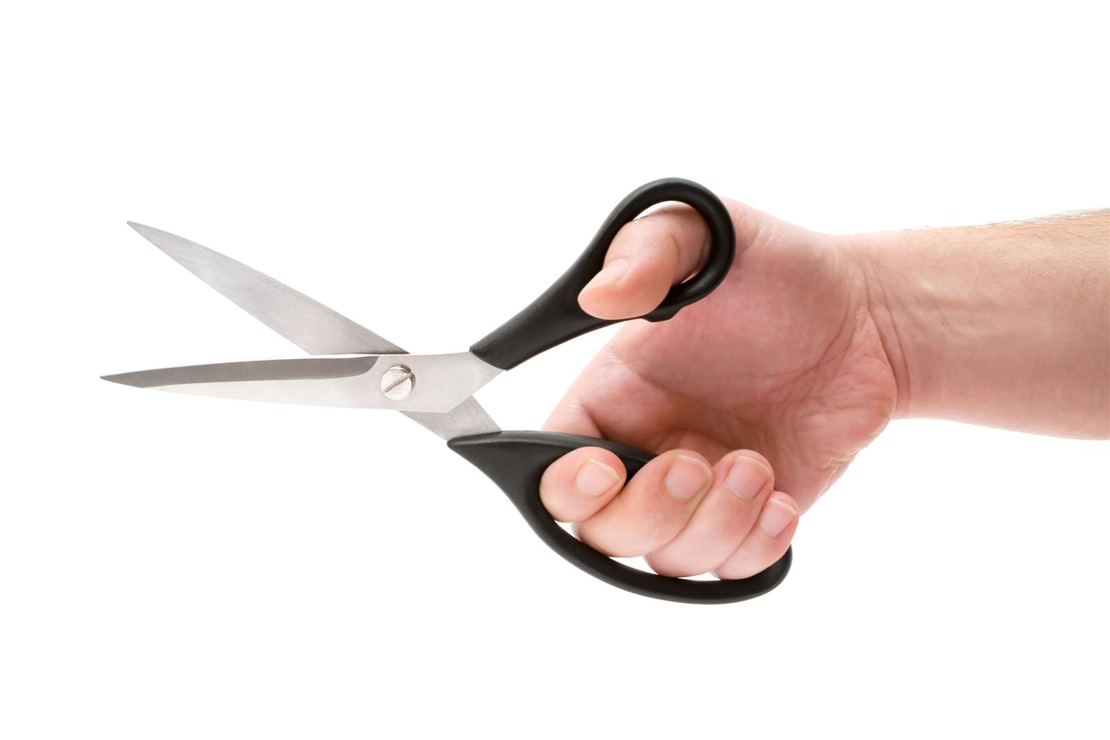 He was allegedly repeatedly stabbed with scissors. Stock image