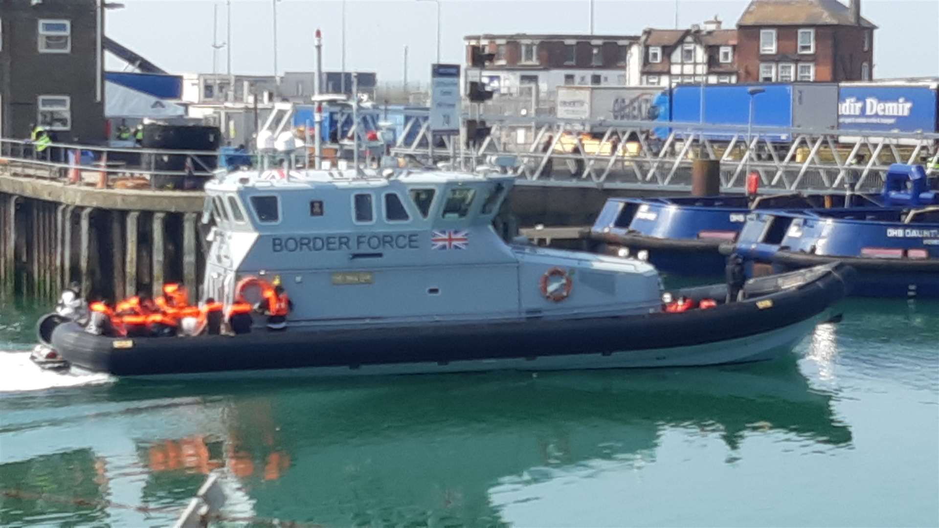 A Border Force cutter returns to Dover. Picture: Sam Lennon