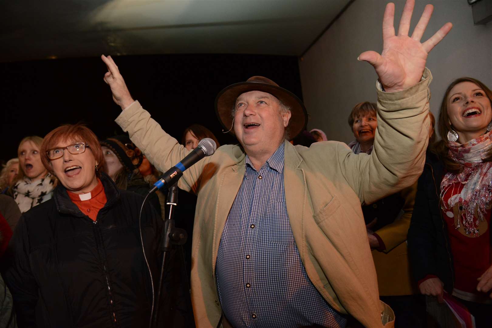 Author Louis de Bernieres switched on the Christmas lights at last year's Folkestone Book Festival