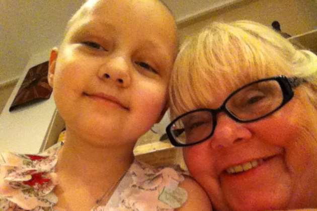Stacey with her proud nan Lyn Mowle in a selfie taken by the youngster last year