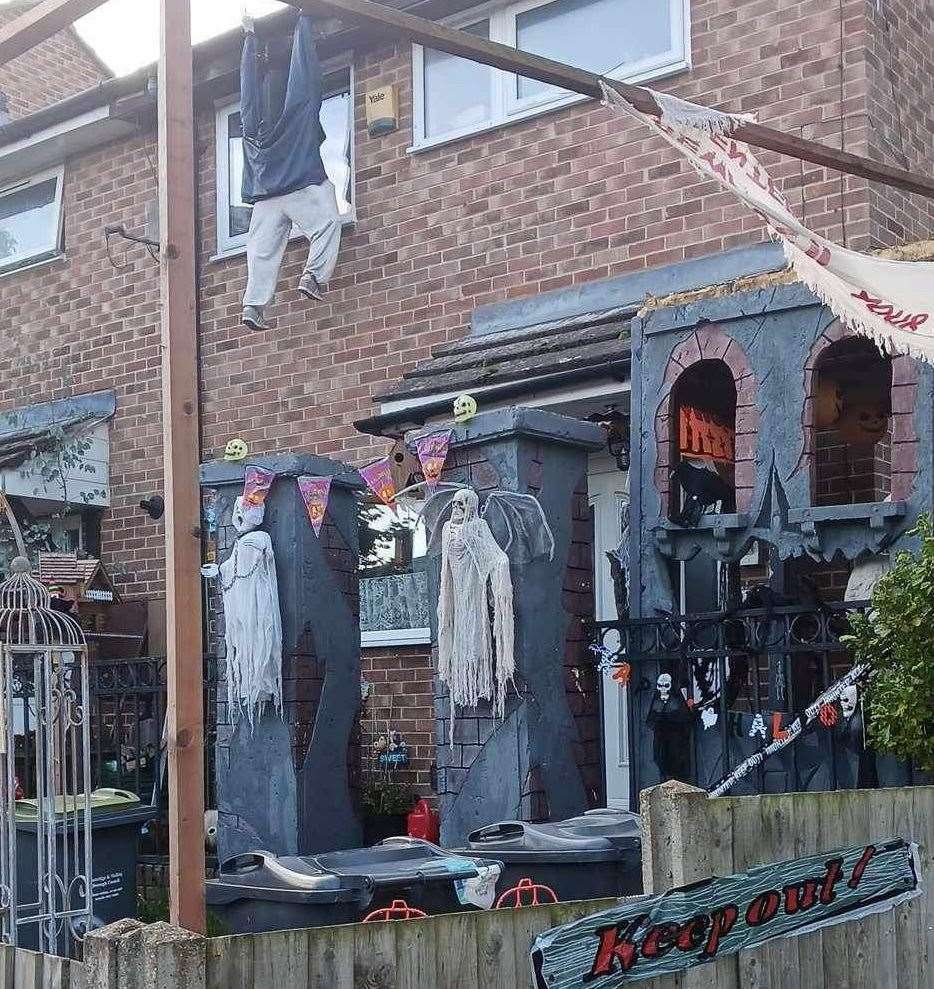 The popular Snodland Halloween House in Saltings Road is sure to scare passers-by