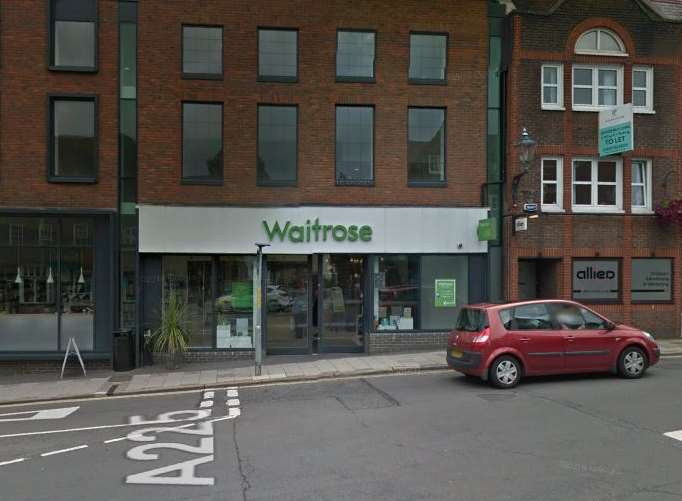The pensioner's purse was stolen while in Waitrose