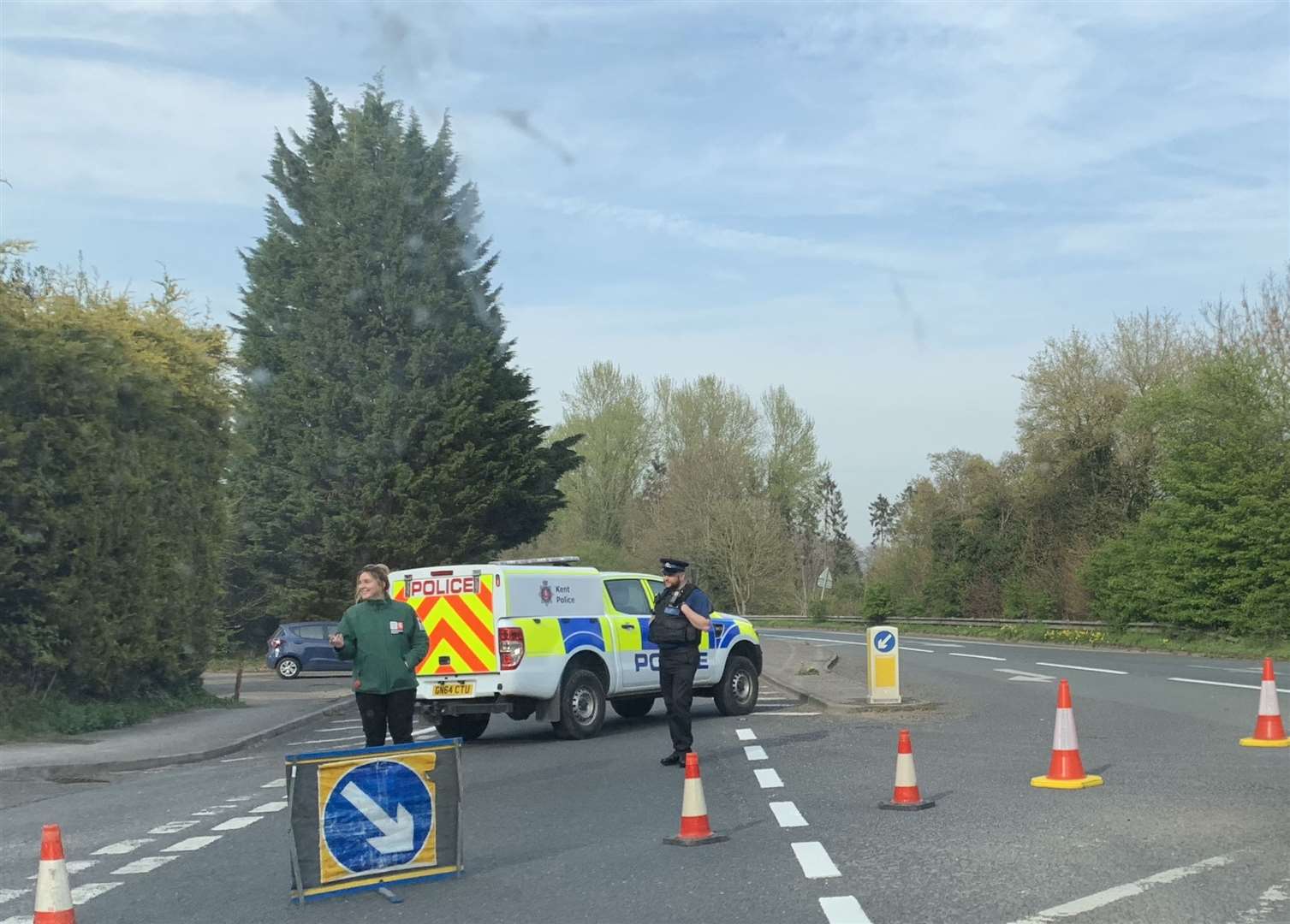 An accident on the A25 near Ightham is causing traffic chaos (8834611)