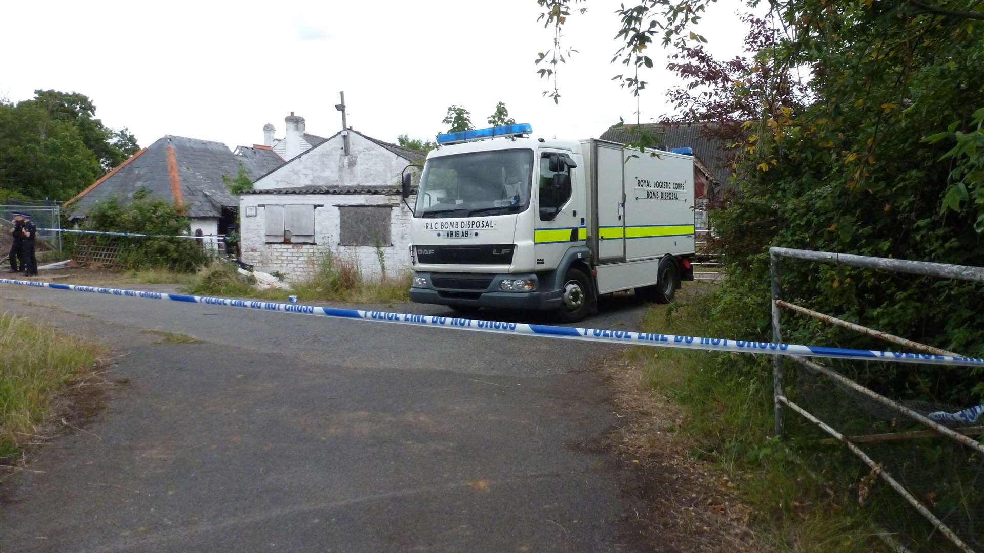 Bomb disposal experts from the Royal Logistics Corps were called to the Blacksole Bridge in Herne Bay