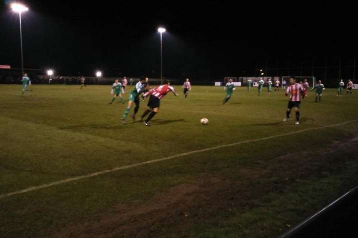 Picture taken by TalkSport /Sky Sports commentator Tony Incenzo during his visit to Sheppey United