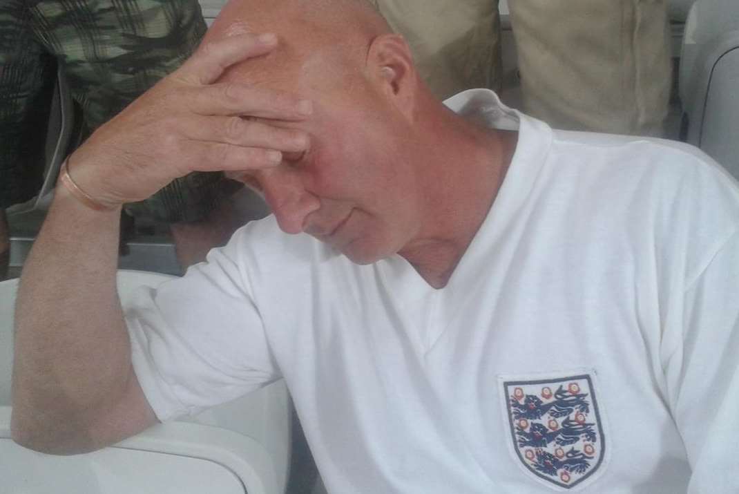Sittingbourne builder Terry Matson in Brazil after England's World Cup exit