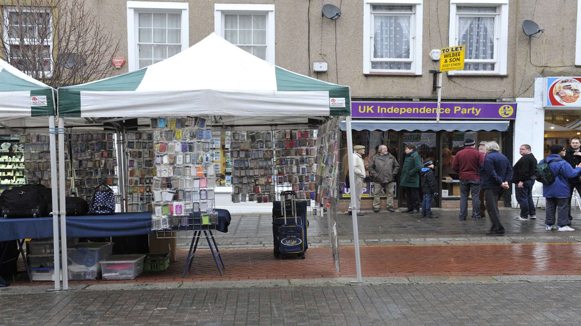 The Herne Bay market meant Nigel Farage's visit to the town was cancelled. Picture: Tony Flashman