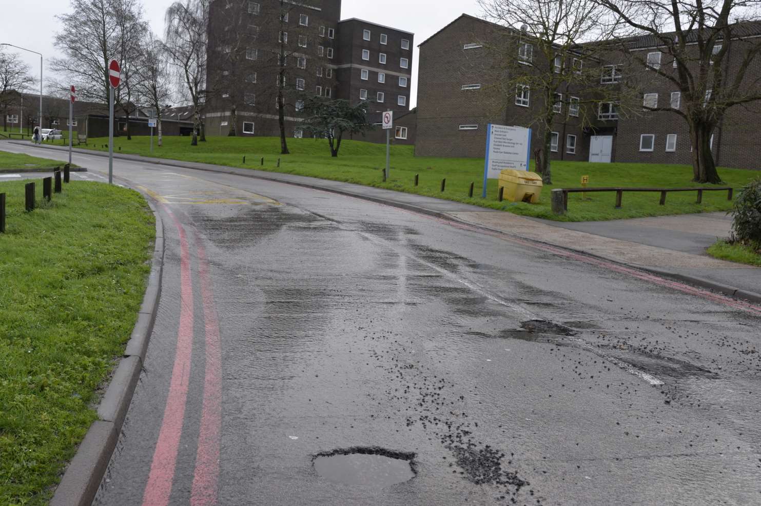 Stagecoach buses have been warned not to use the collapsing road