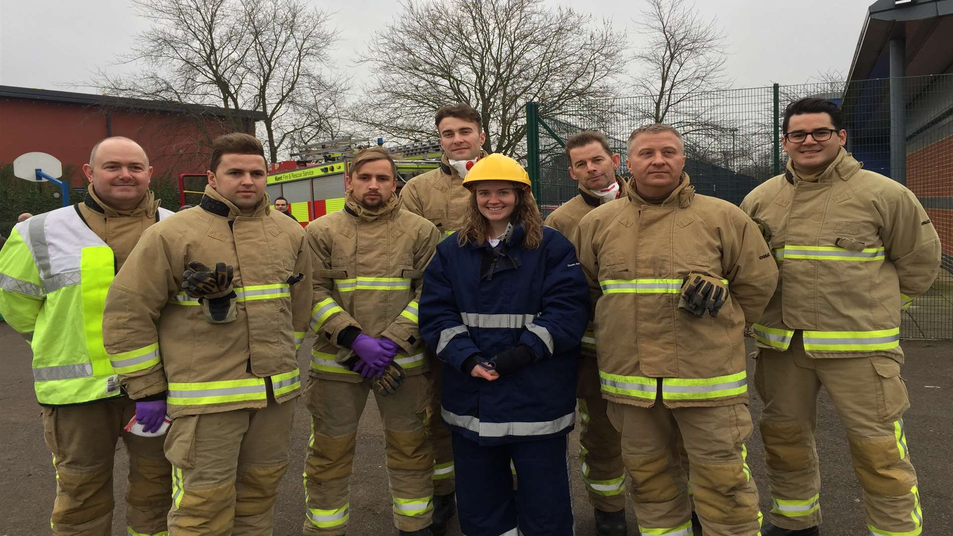 Firefighters from Dartford, Swanscombe and Fifth Watch.