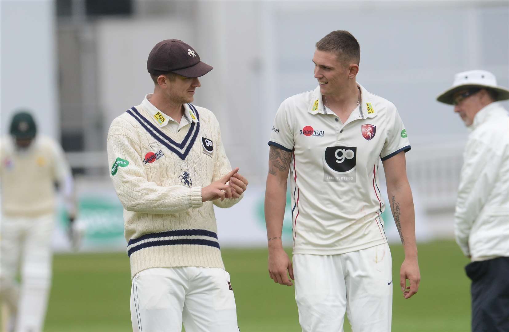 Joe Denly and Harry Podmore. Picture: Gary Browne