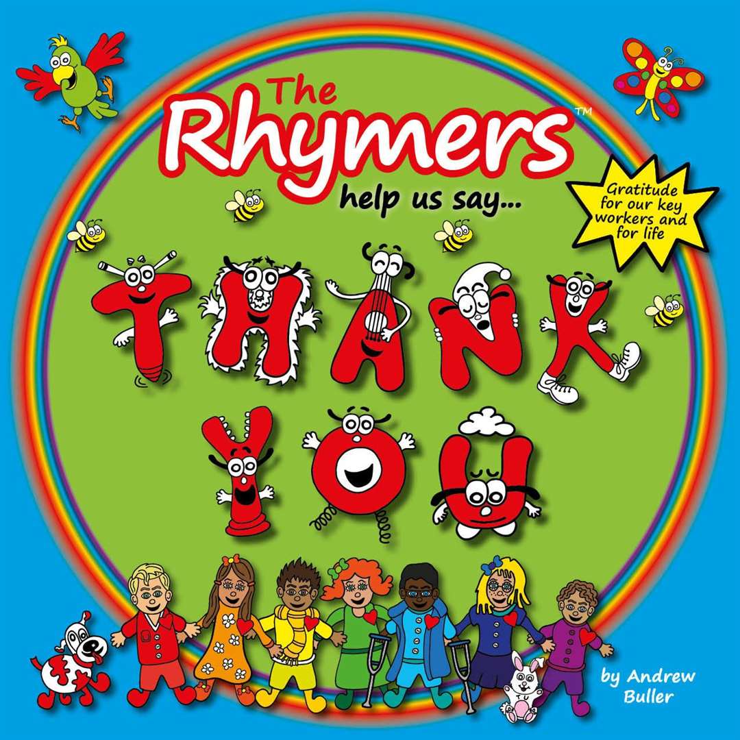 The Rhymers help us say Thank You is available from Amazon for £5.99 or in Made By Kent in Staplehurst High Street