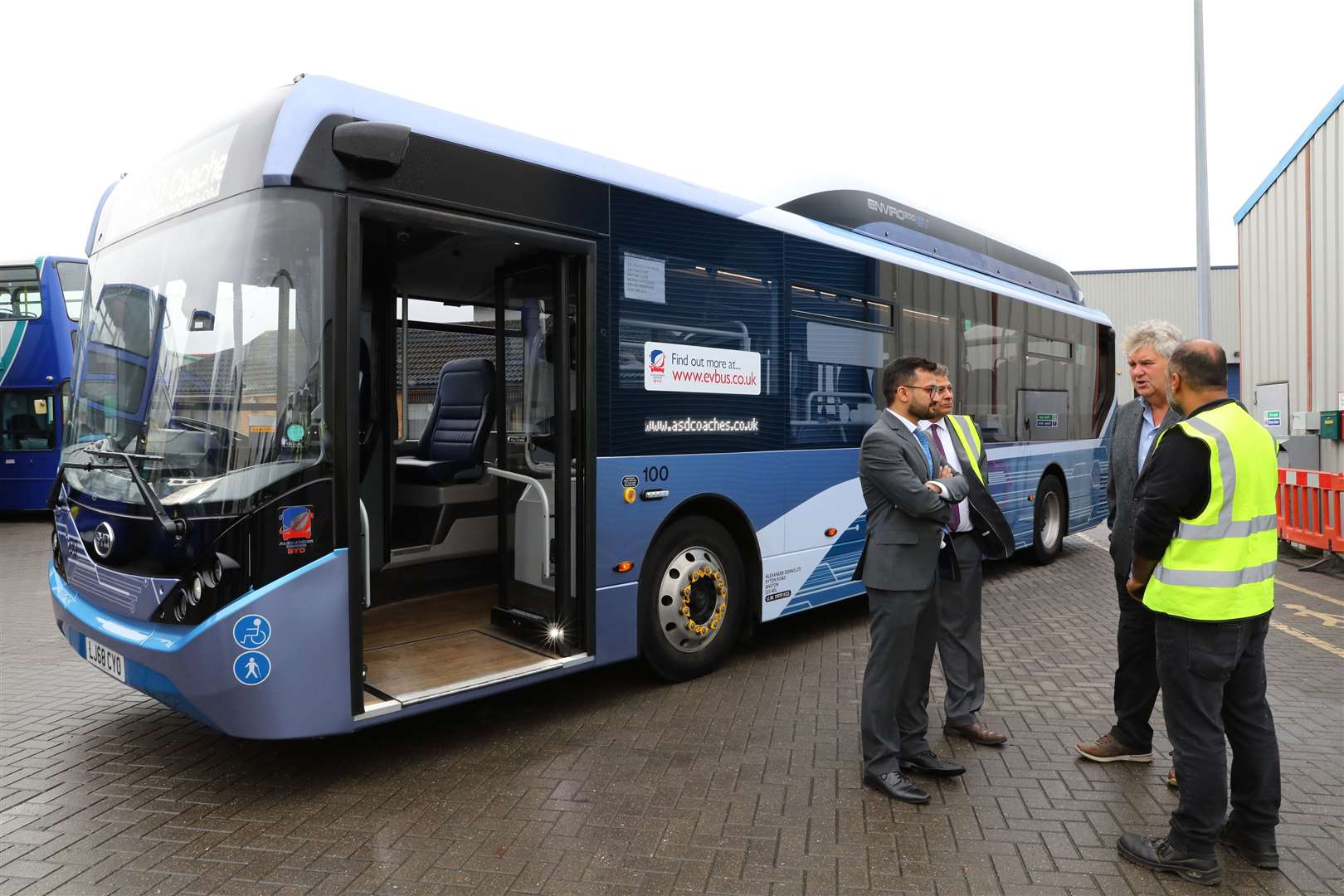 Medway Council run a trial scheme with ASD Coaches where they ran an electric bus on one of their routes. Picture: Andy Jones.