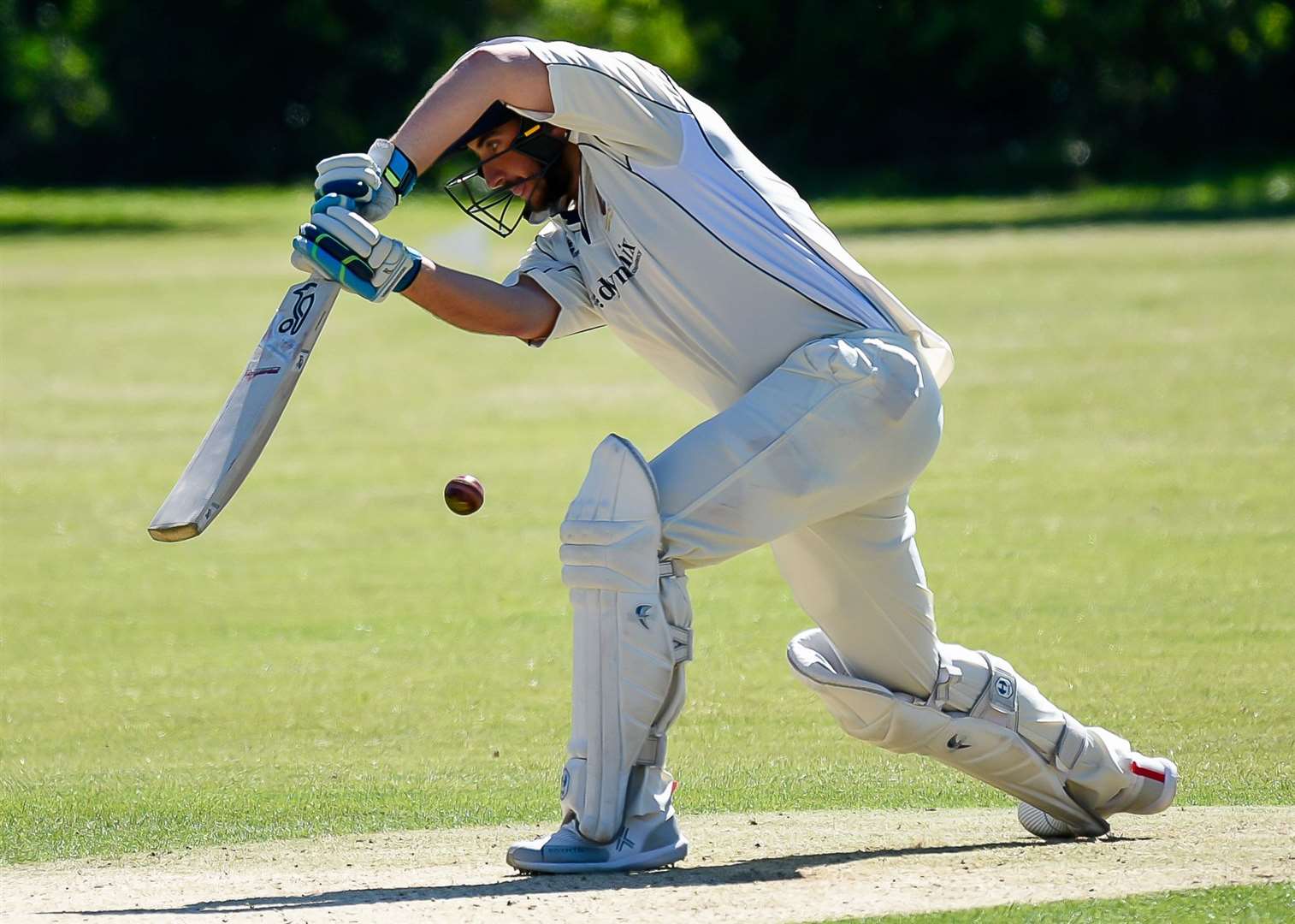 Sandwich’s Zack Fagg – hit 55 as they progressed to the Semi-Finals of The Conference Cup for The Bertie Joel Trophy with a win at Wimbledon. Picture: Alan Langley