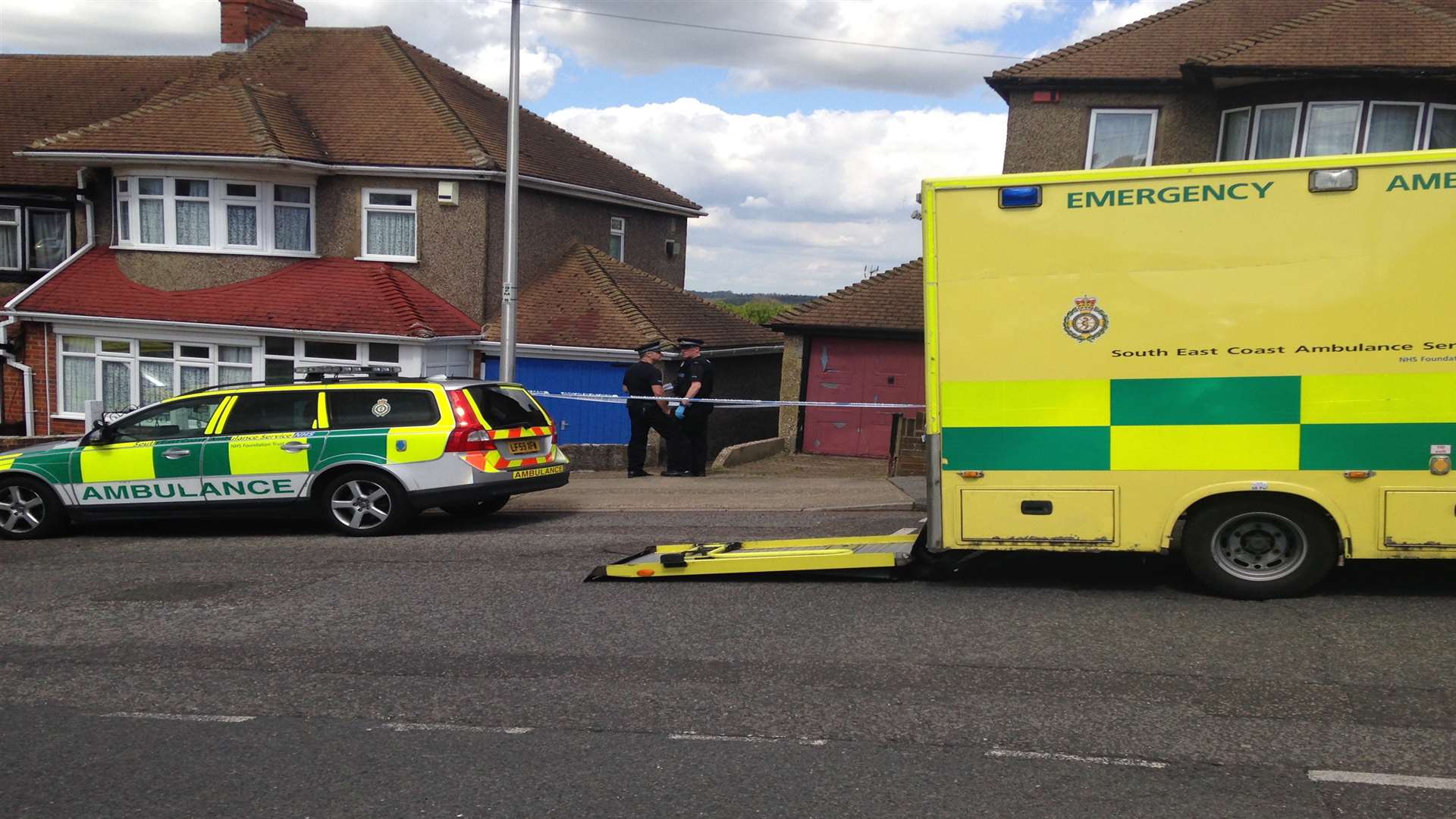 Police and paramedics were called to Grosvenor Avenue, Chatham