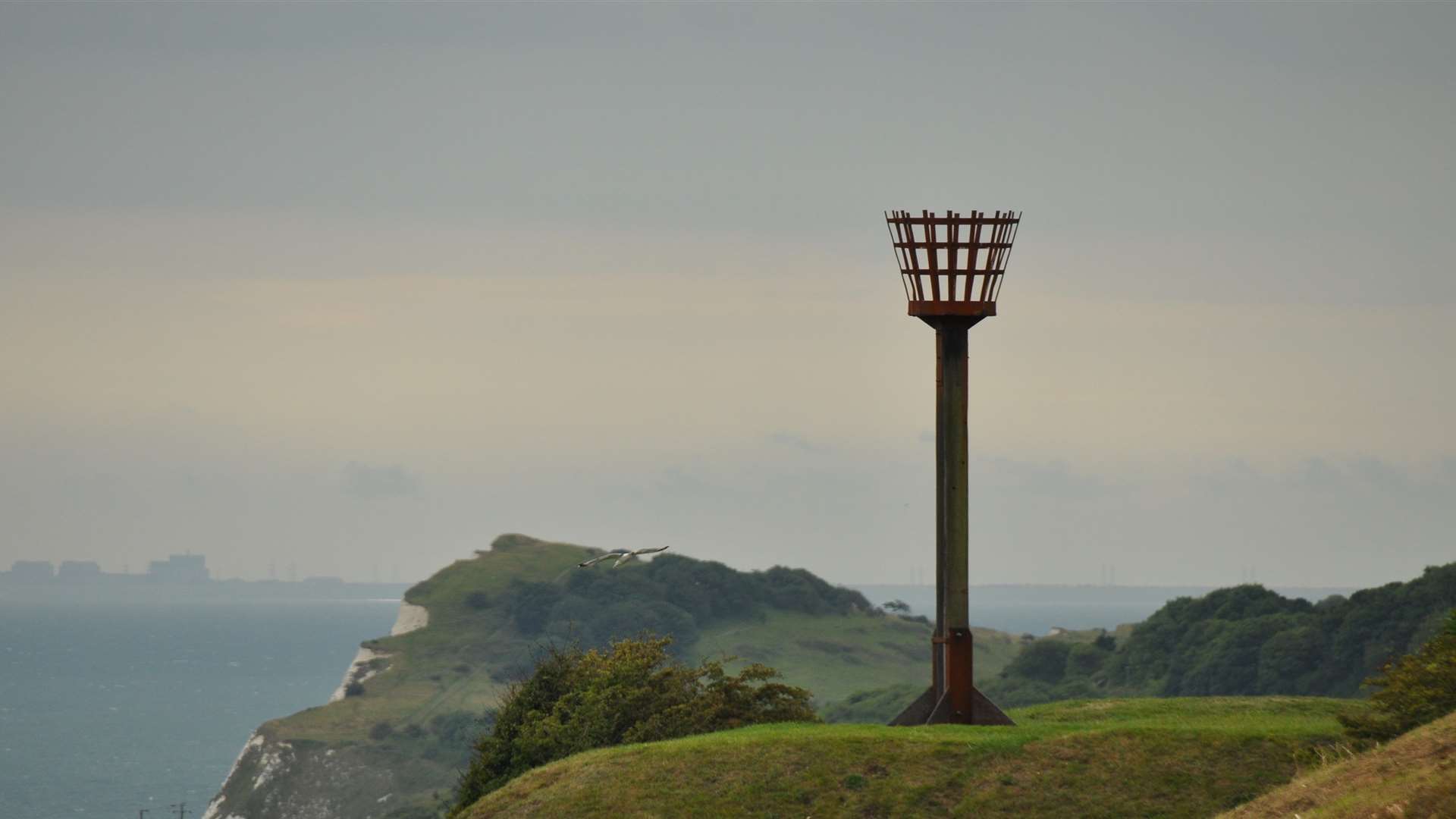 A lonely beacon overlooking the Channel. Picture: Les Willis